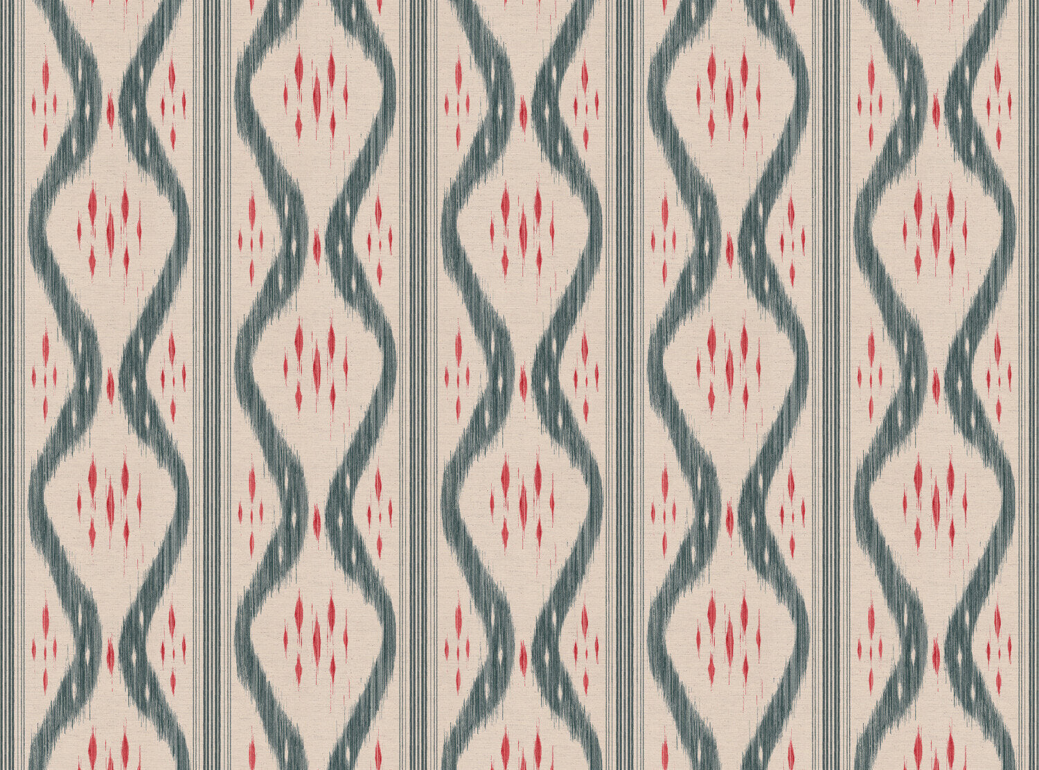 CW: Grey blue and coral | BASE: Natural Luxury Linen