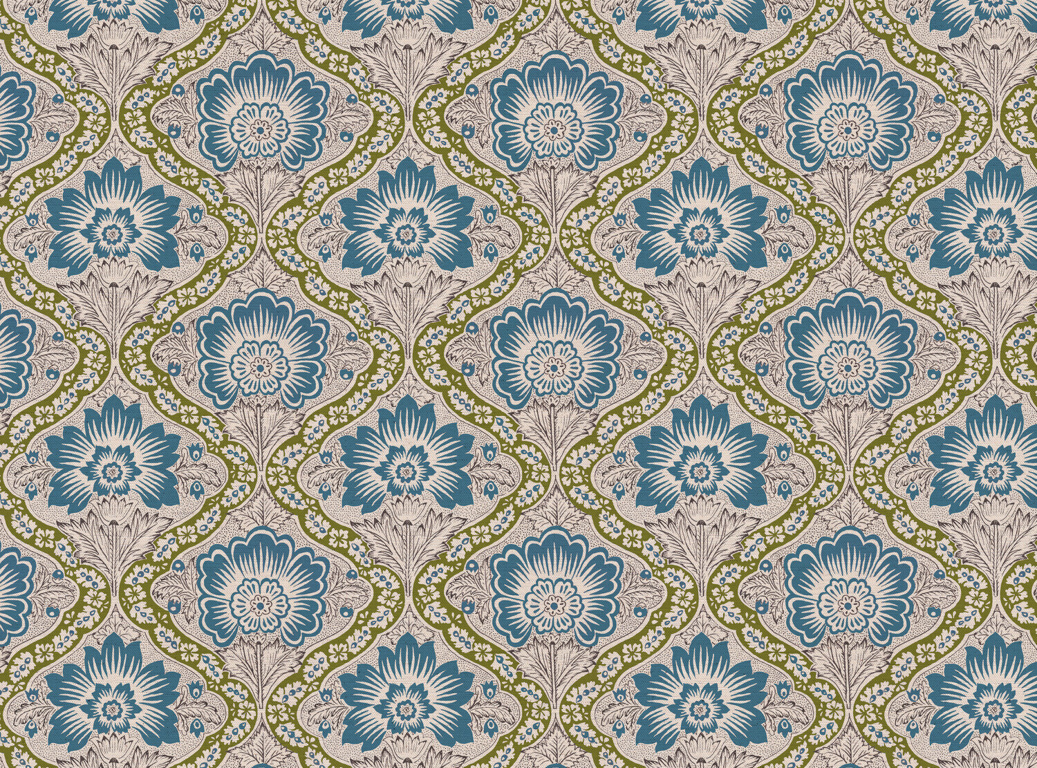 CW: Blue and green | BASE: Natural Luxury Linen