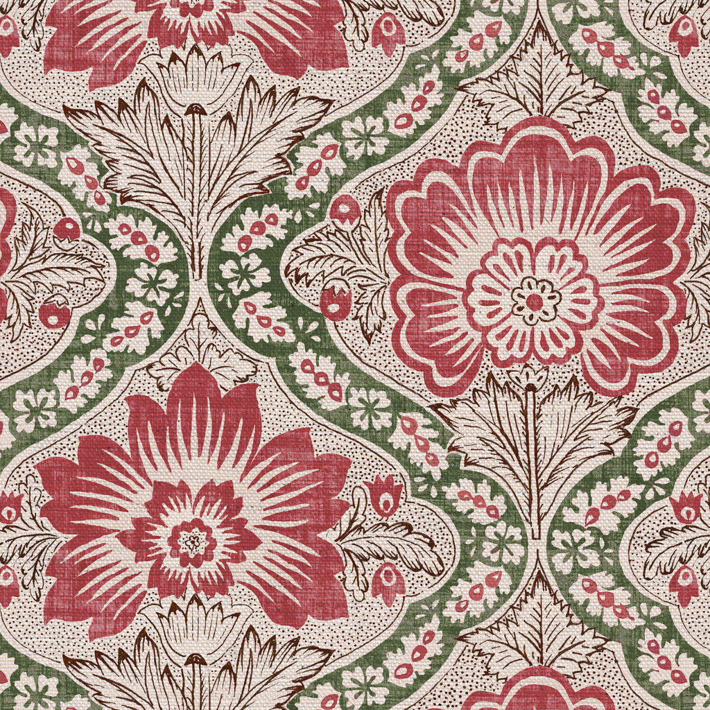 CW: Pink rouge and green | BASE: Natural Luxury Linen | HERO