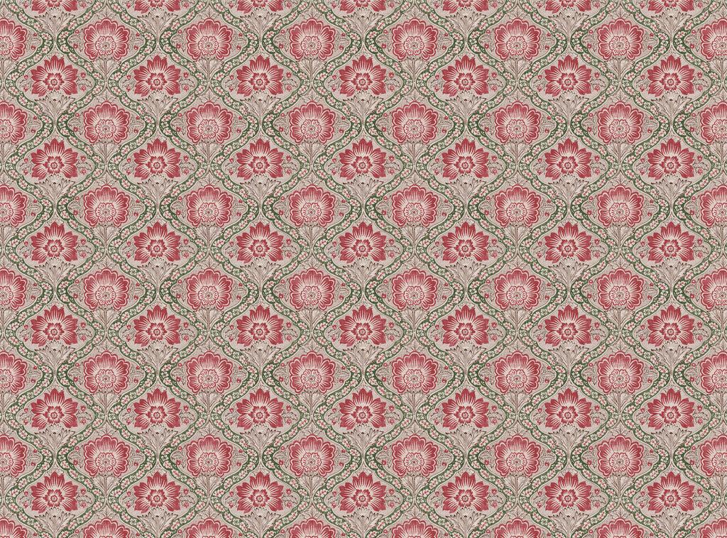 CW: Pink rouge and green | BASE: Natural Luxury Linen