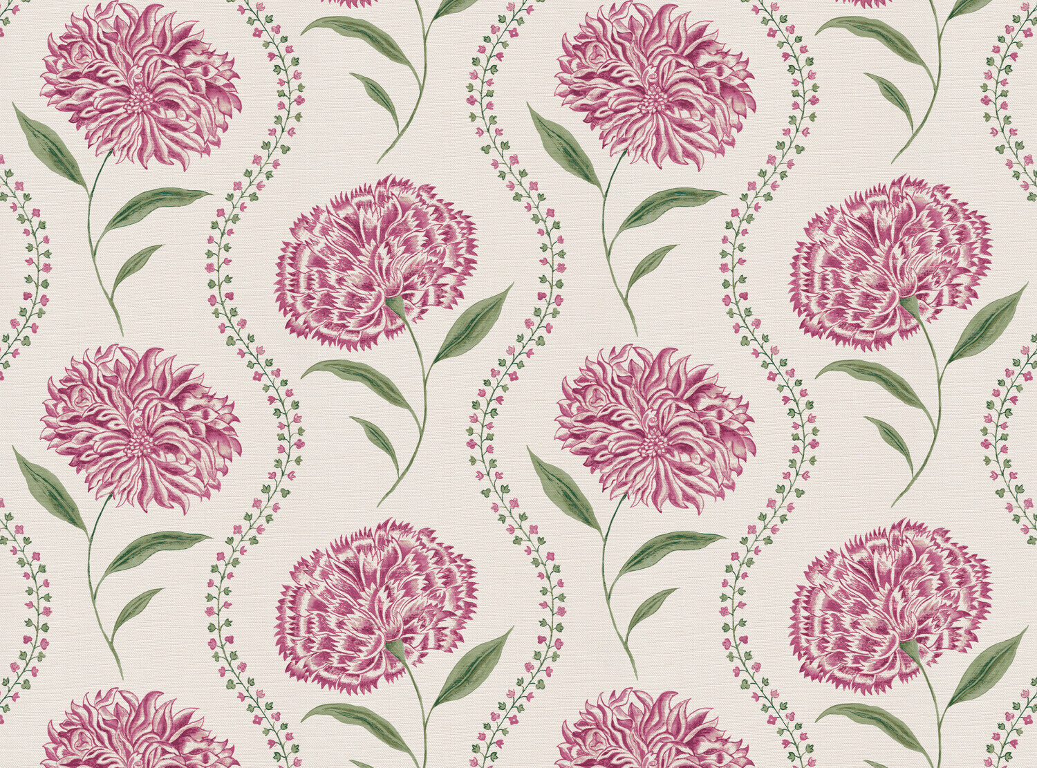 CW: Carmine pink and green | BASE: Luxury Linen