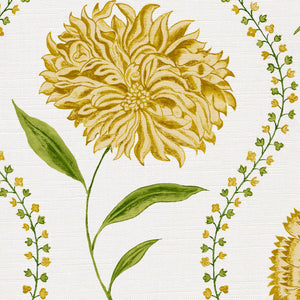 Yellow and green white ground
