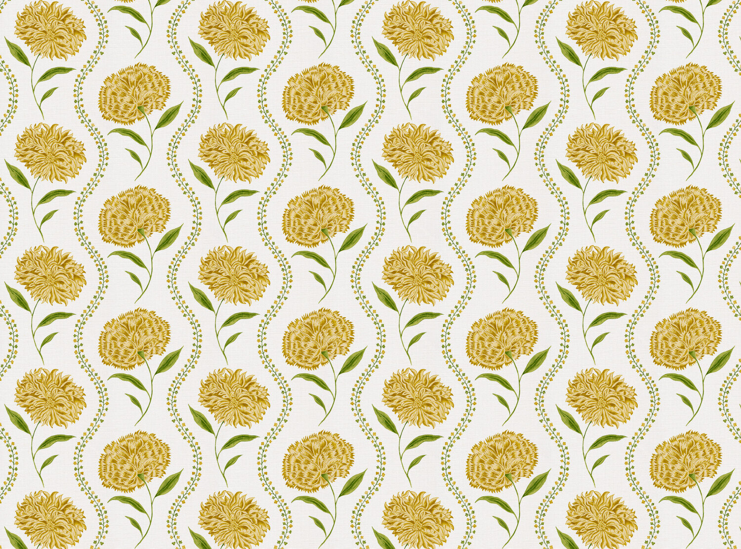 CW: Yellow and green white ground | BASE: Luxury Linen