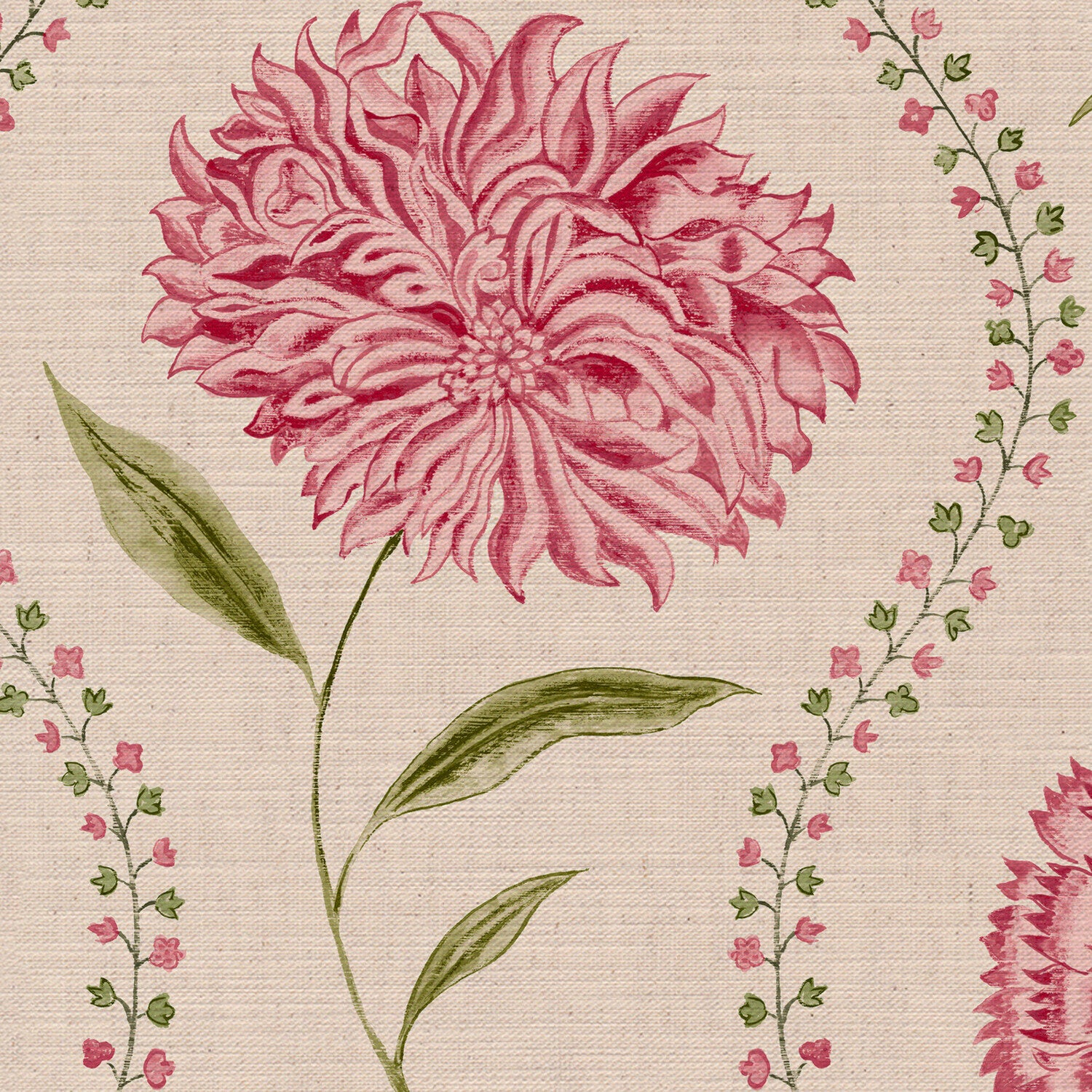 CW: Pink rouge and green | BASE: Mercia Linen | HERO