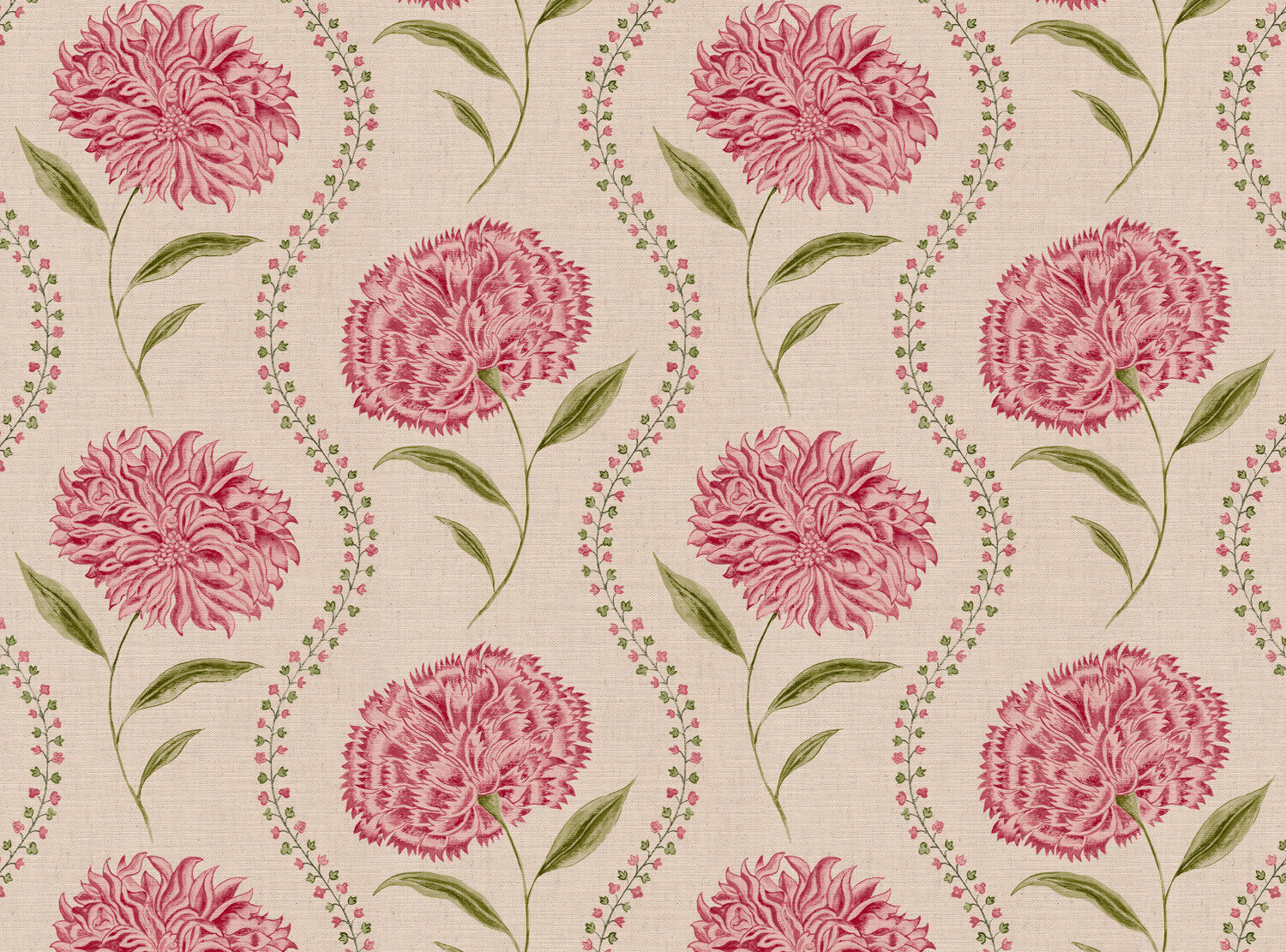 CW: Pink rouge and green | BASE: Mercia Linen