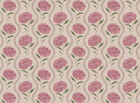 Carmine pink and green