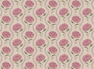 Carmine pink and green