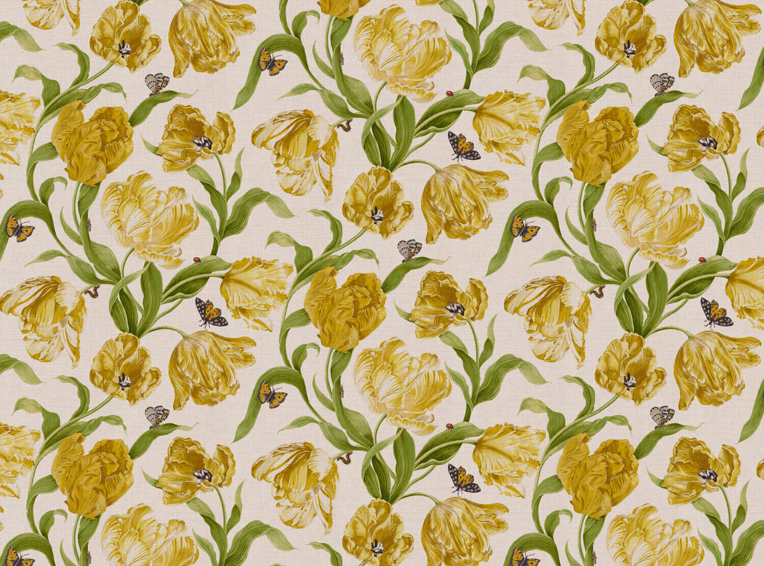 CW: Bright yellow and green | BASE: Mercia Linen