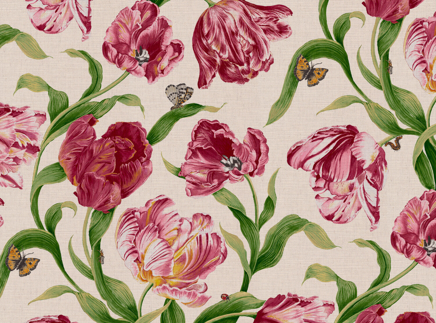 CW: Red pink and green | BASE: Mercia Linen