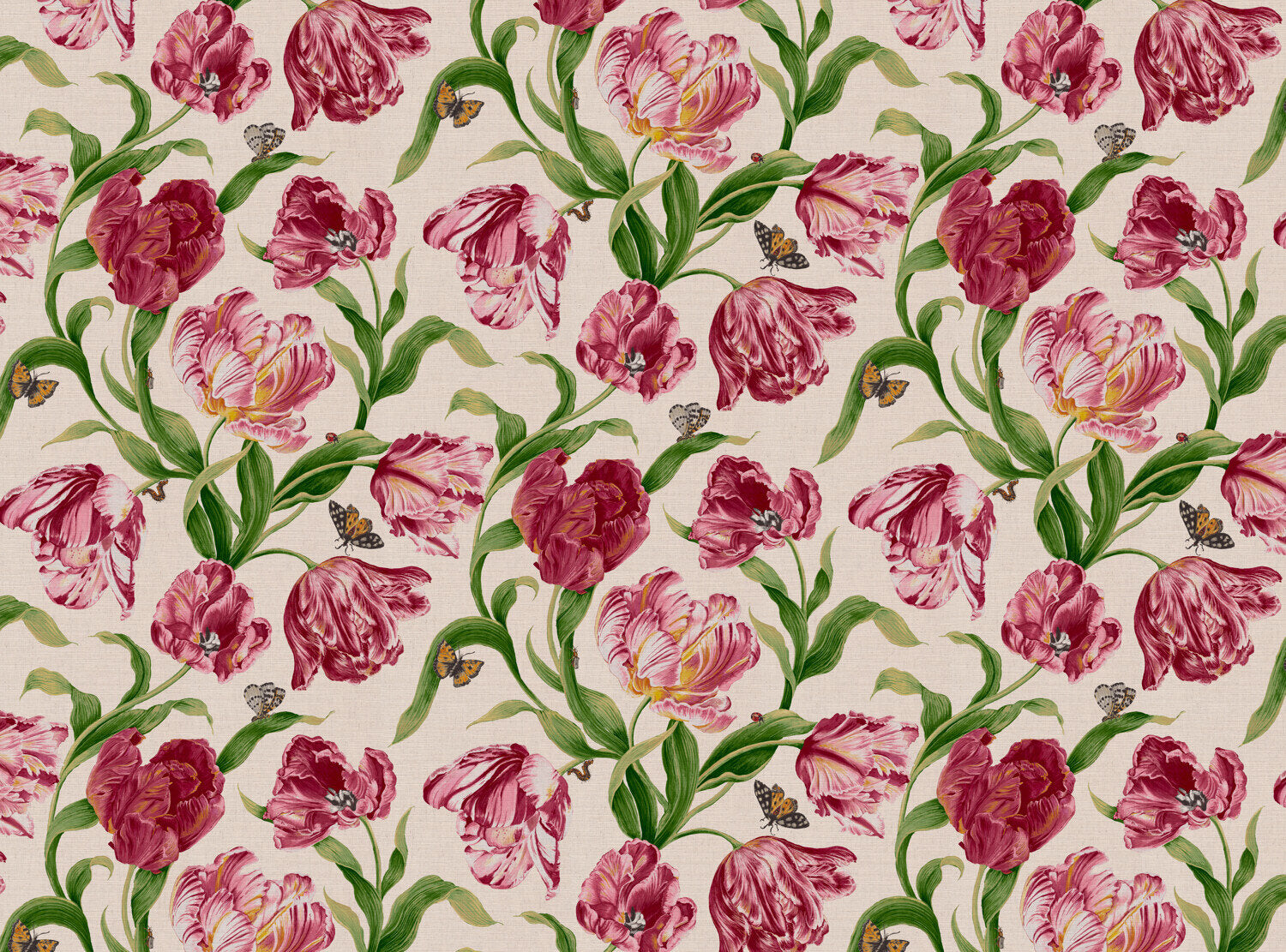 CW: Red pink and green | BASE: Mercia Linen