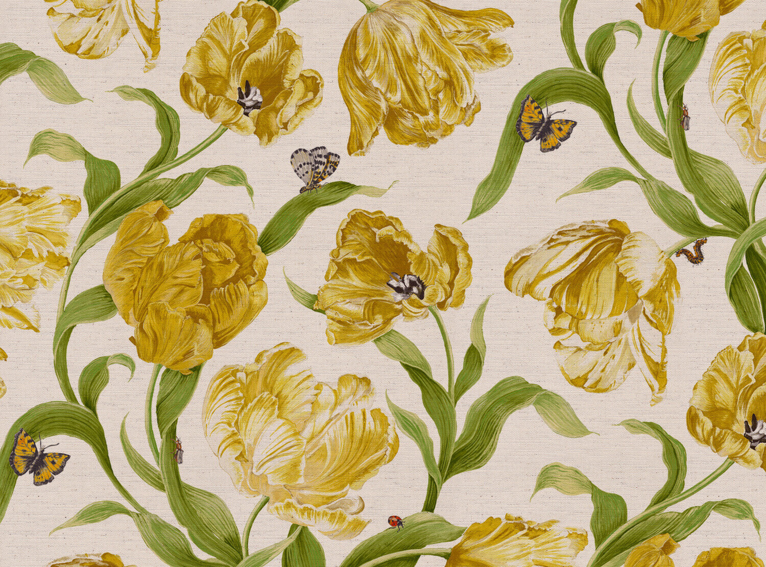 CW: Bright yellow and green | BASE: Natural Luxury Linen