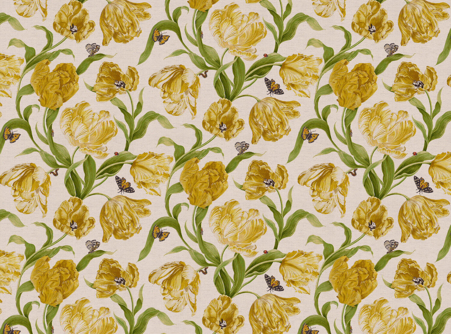 CW: Bright yellow and green | BASE: Natural Luxury Linen