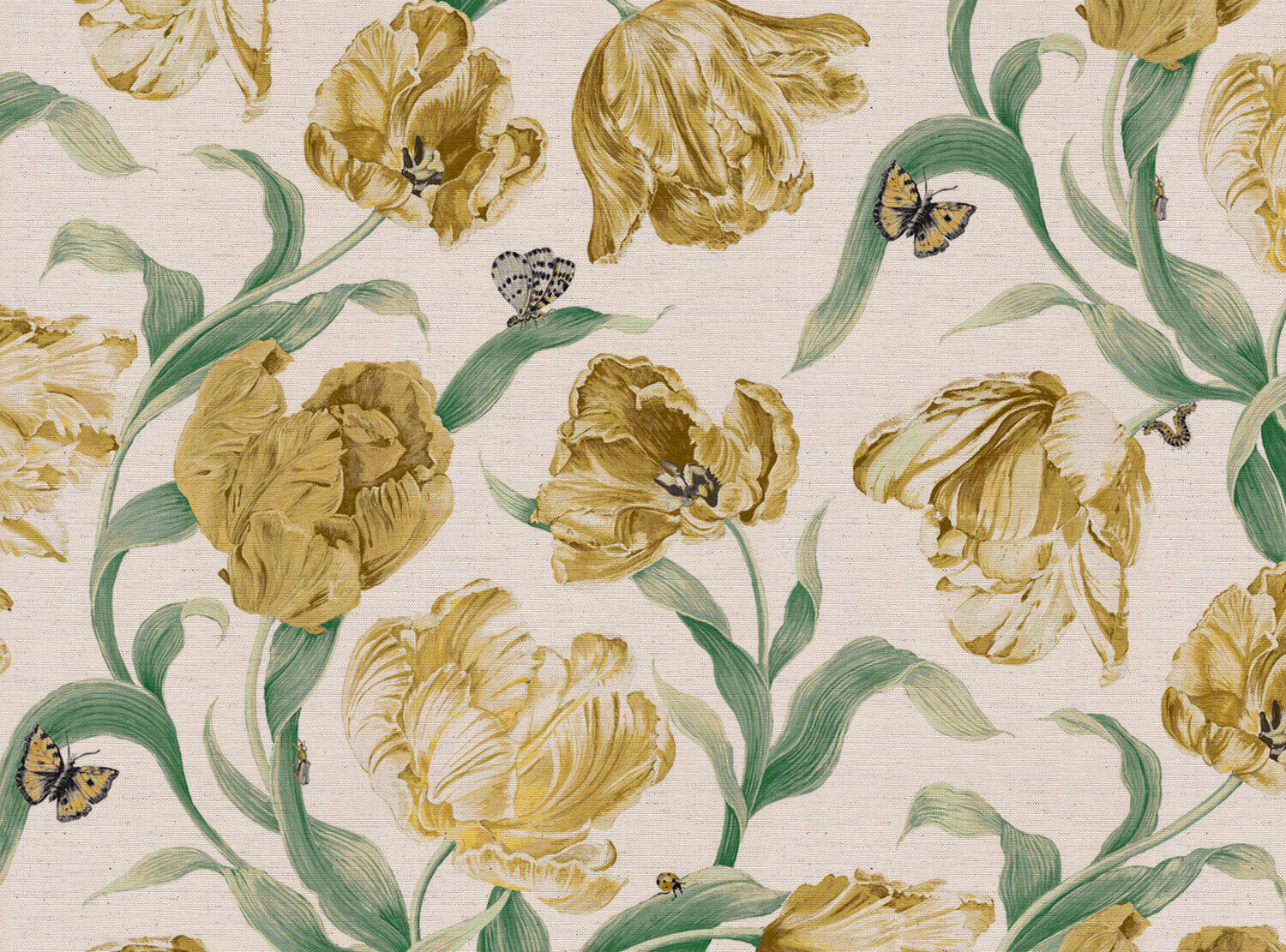 CW: Yellow and soft emerald | BASE: Natural Luxury Linen