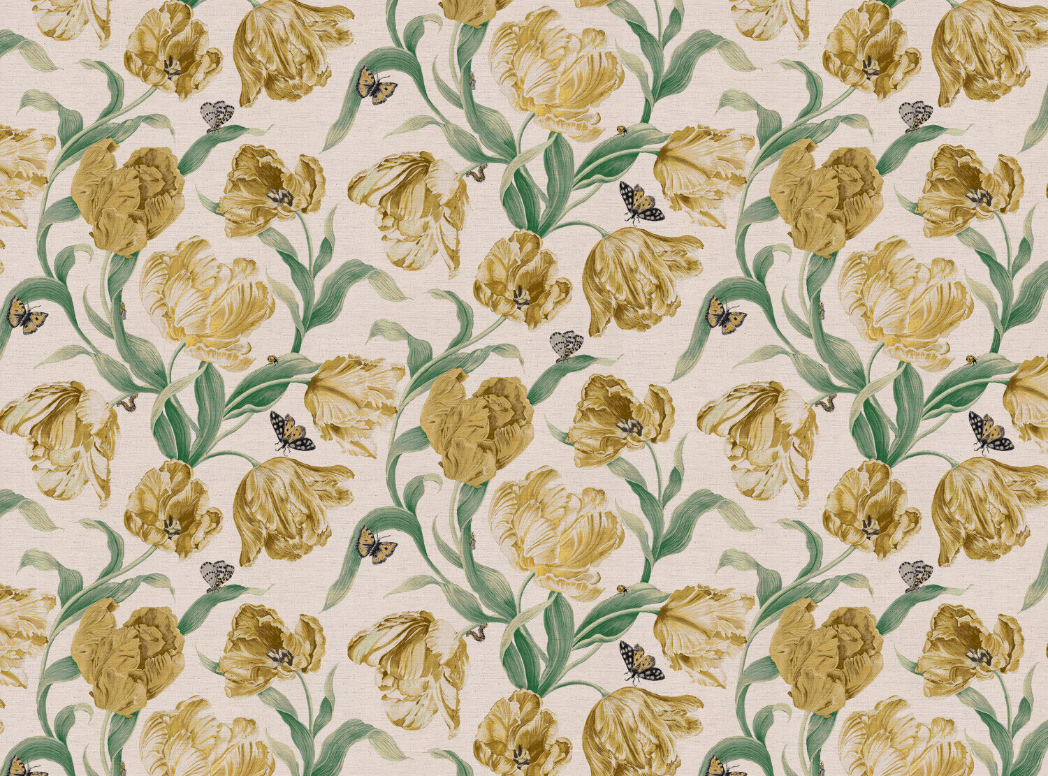 CW: Yellow and soft emerald | BASE: Natural Luxury Linen