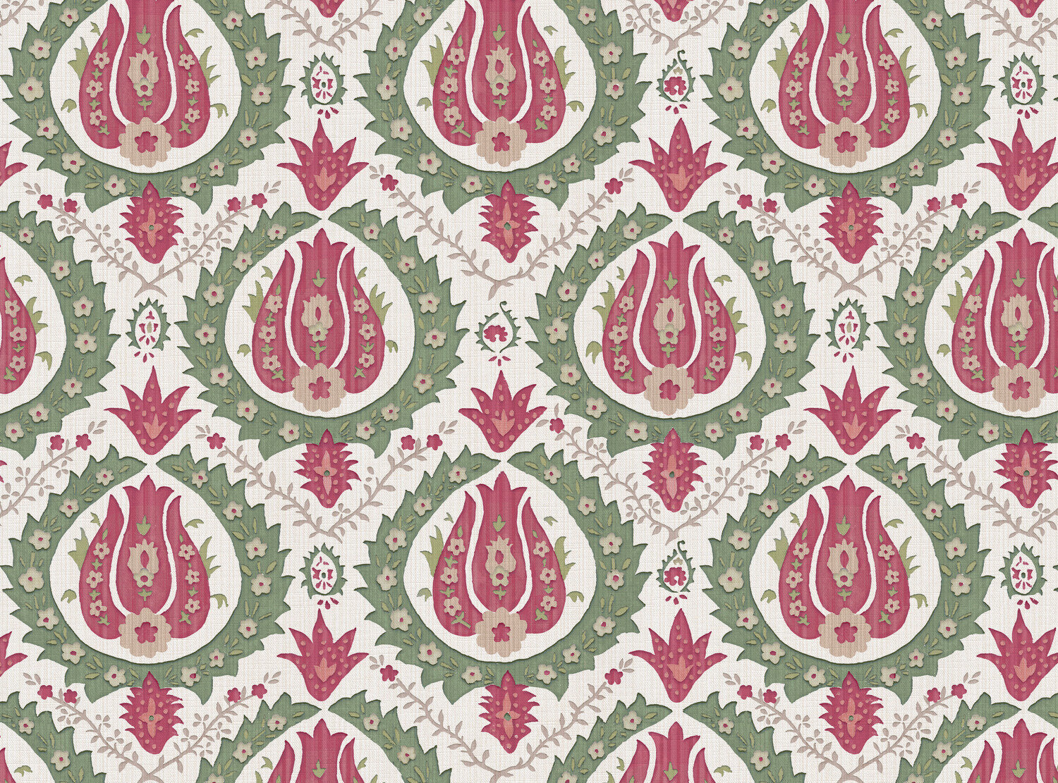 CW: Soft red green and gold | BASE: Luxury Linen