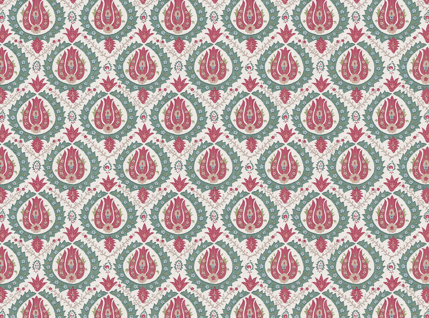 CW: Soft pinky red green gold and blue | BASE: Luxury Linen