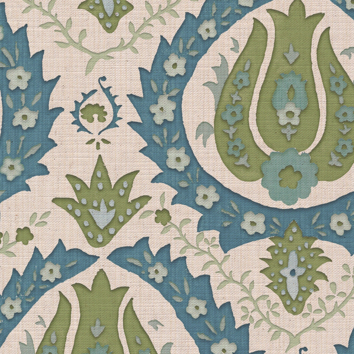 CW: Blue and green | BASE: Mercia Linen | HERO