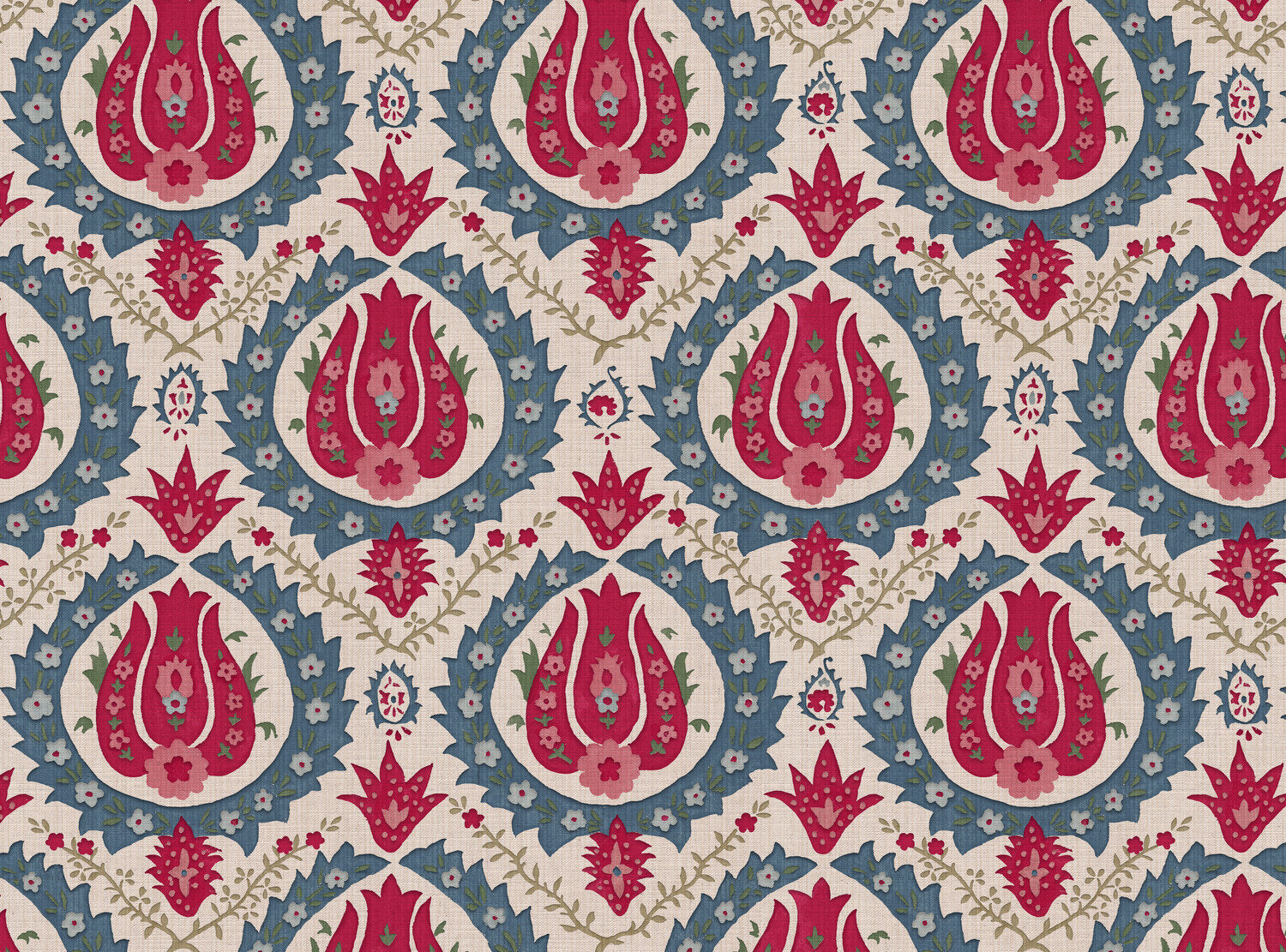 CW: Red pink green and green blue | BASE: Mercia Linen