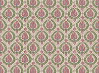 Soft pink and green