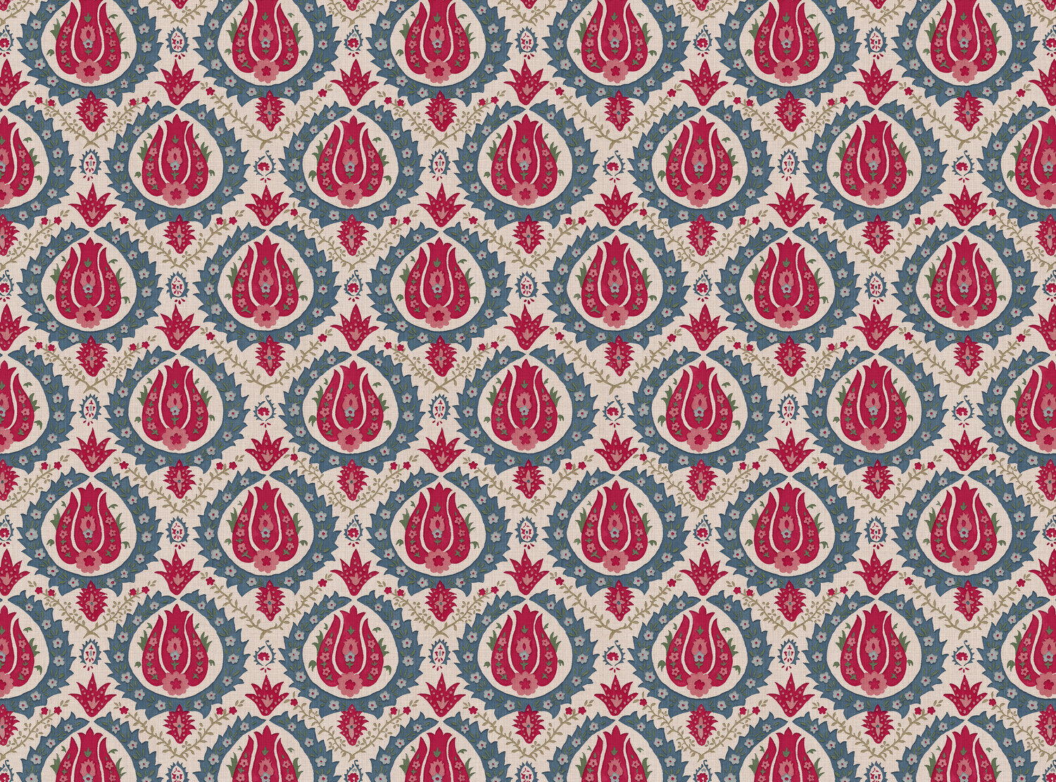 CW: Red pink green and blue | BASE: Mercia Linen
