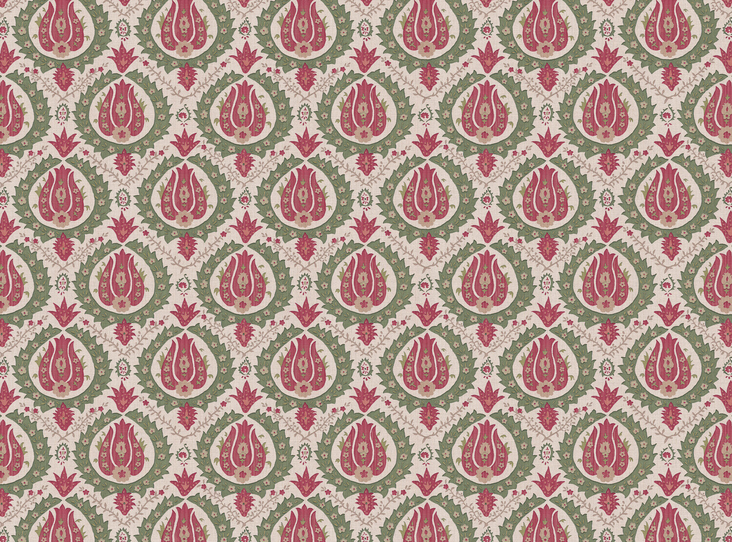 CW: Soft red green and gold | BASE: Mercia Linen