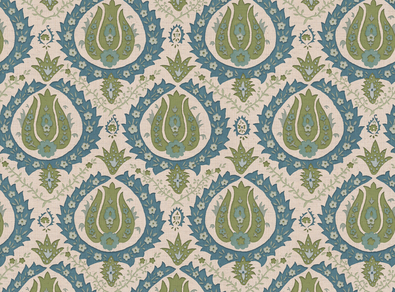 CW: Blue and green | BASE: Natural Luxury Linen