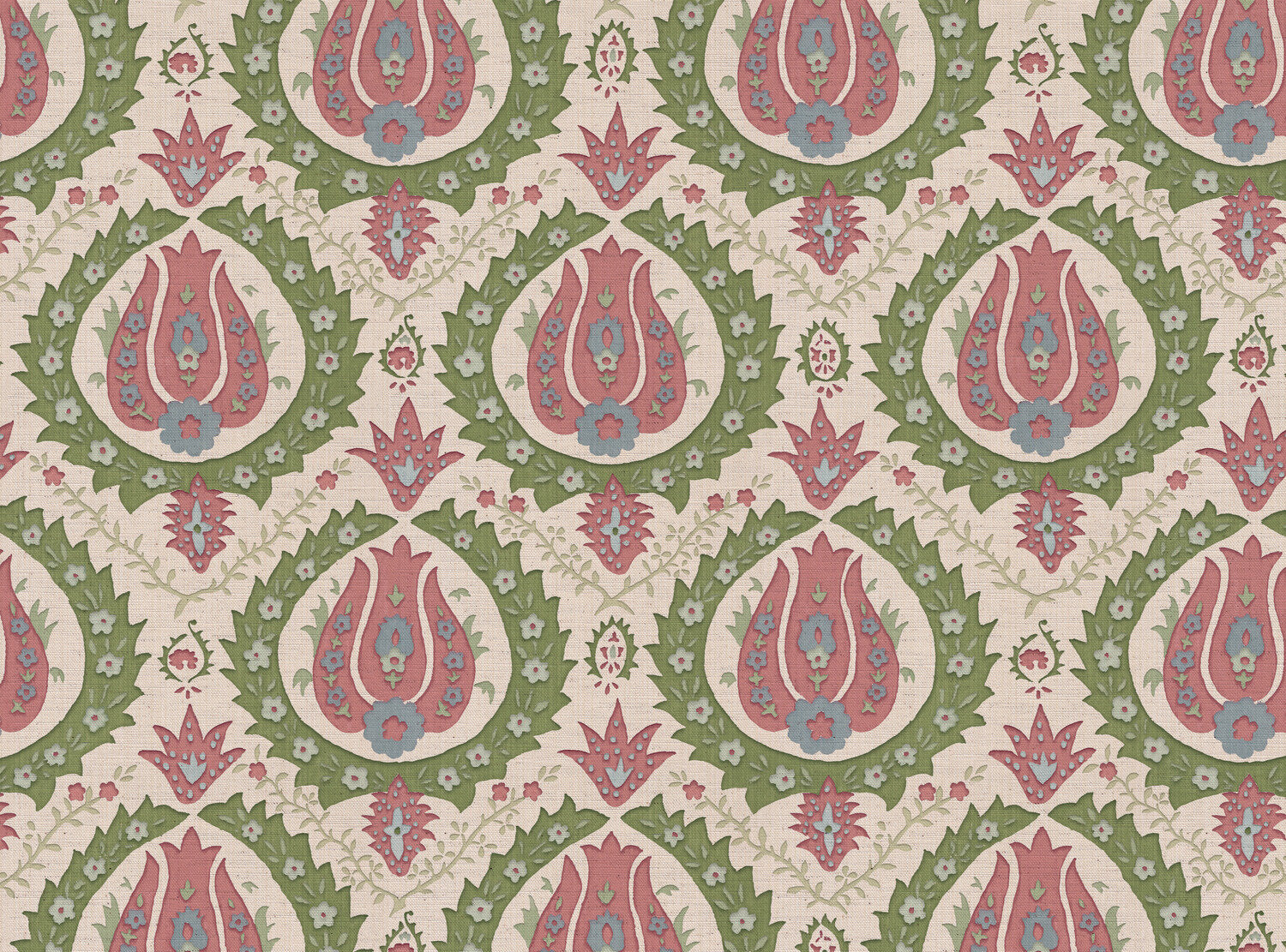 CW: Soft pink and green | BASE: Natural Luxury Linen