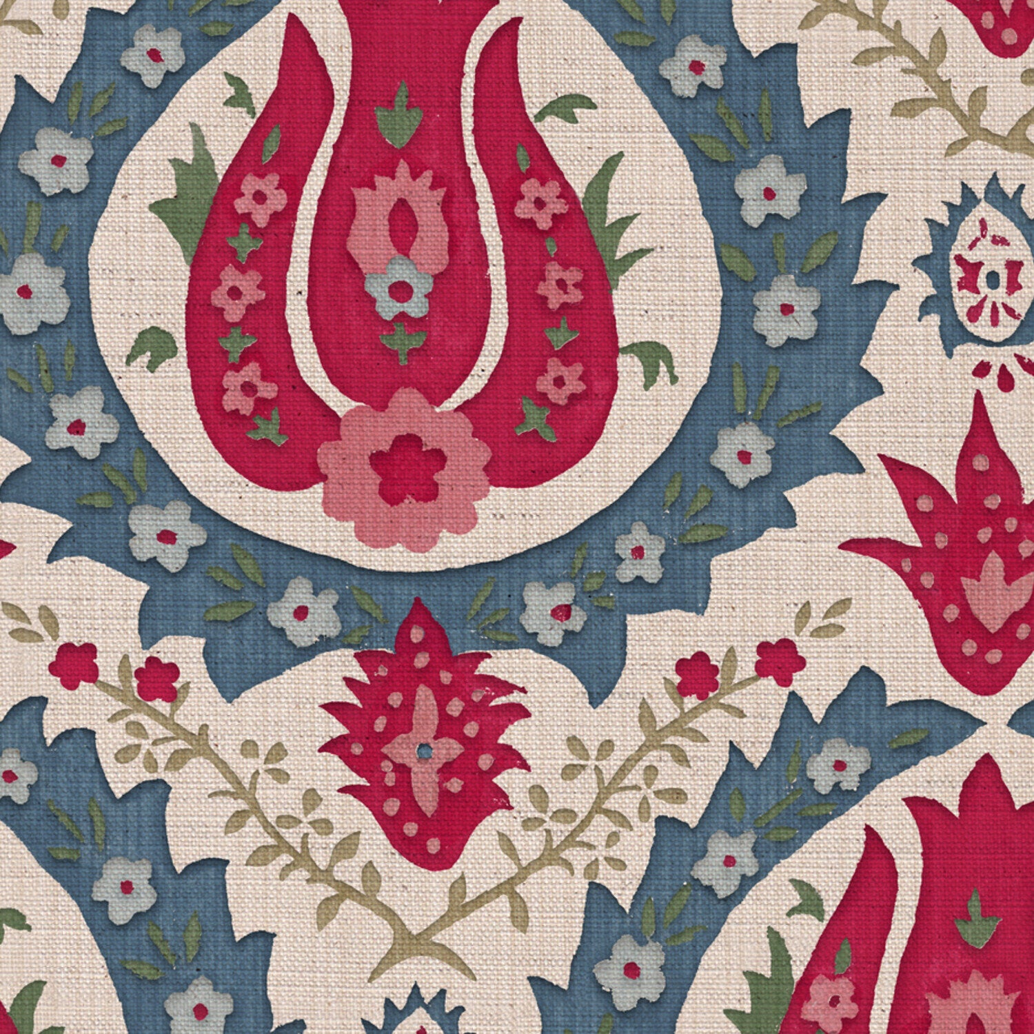 CW: Red pink green and blue | BASE: Natural Luxury Linen | HERO