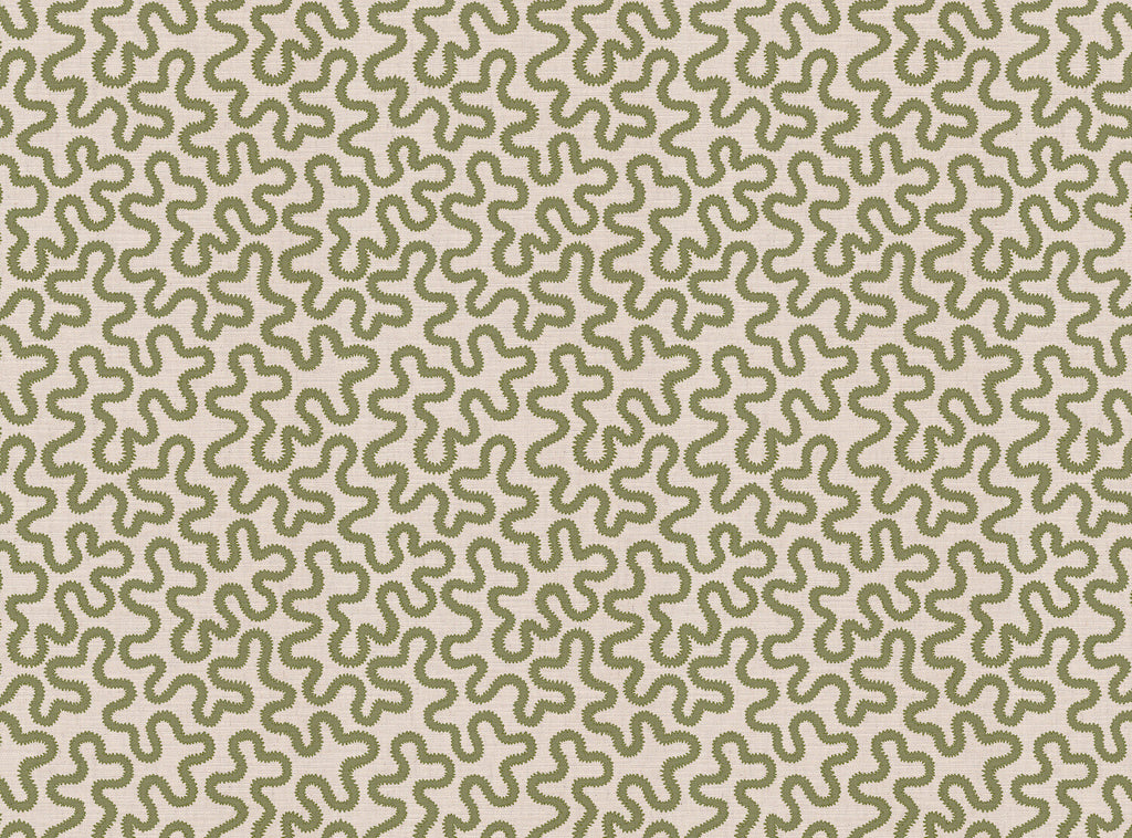 CW: Moss green on lighter ground | BASE: Mercia Linen