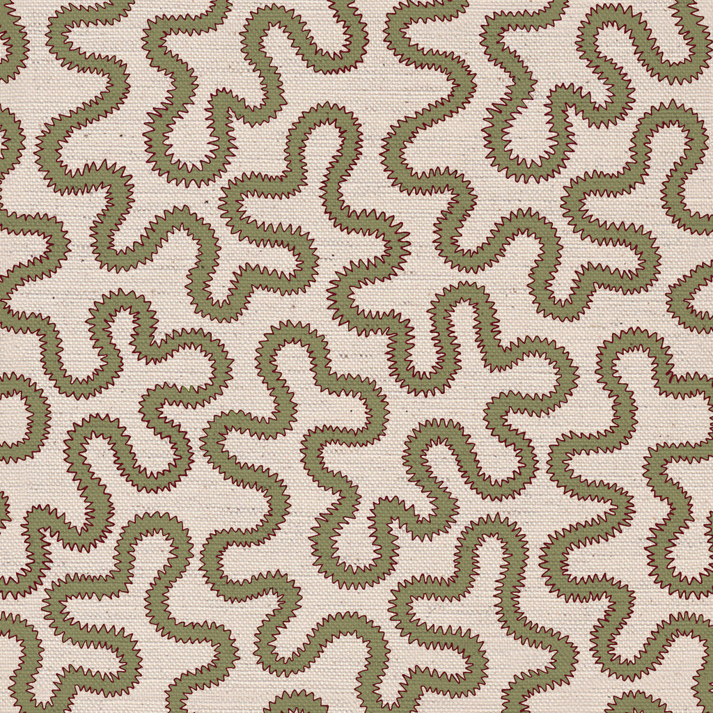 CW: Moss green and red | BASE: Natural Luxury Linen | HERO
