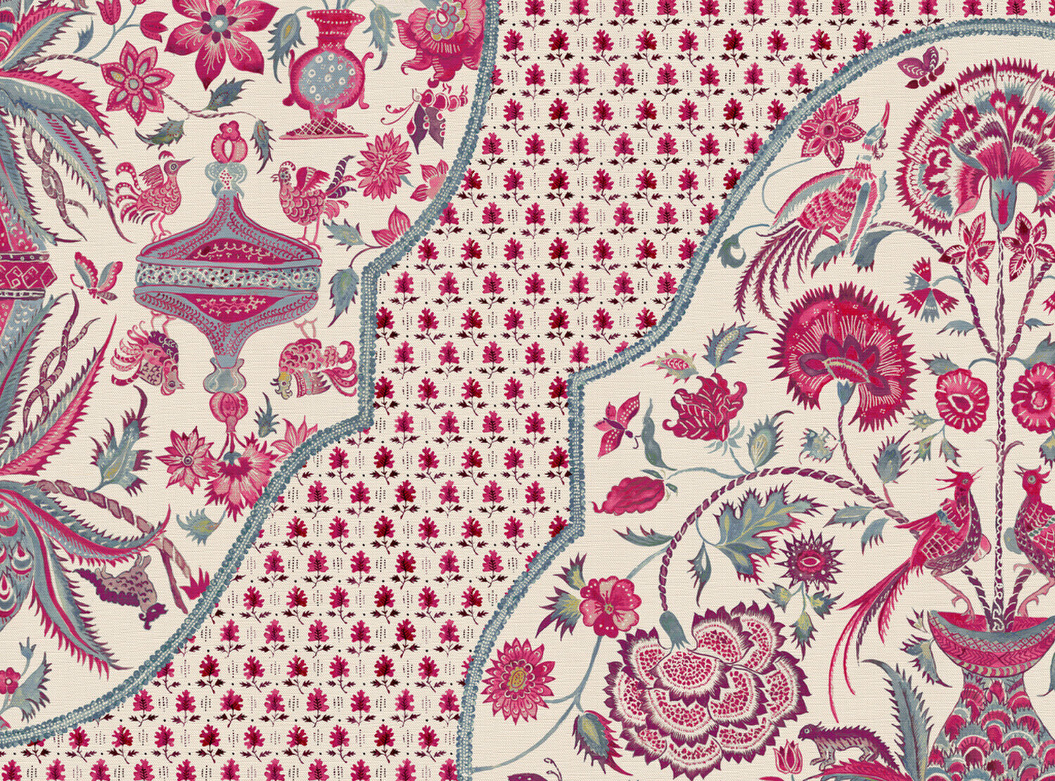CW: Pinky red and grey blue | BASE: Luxury Linen