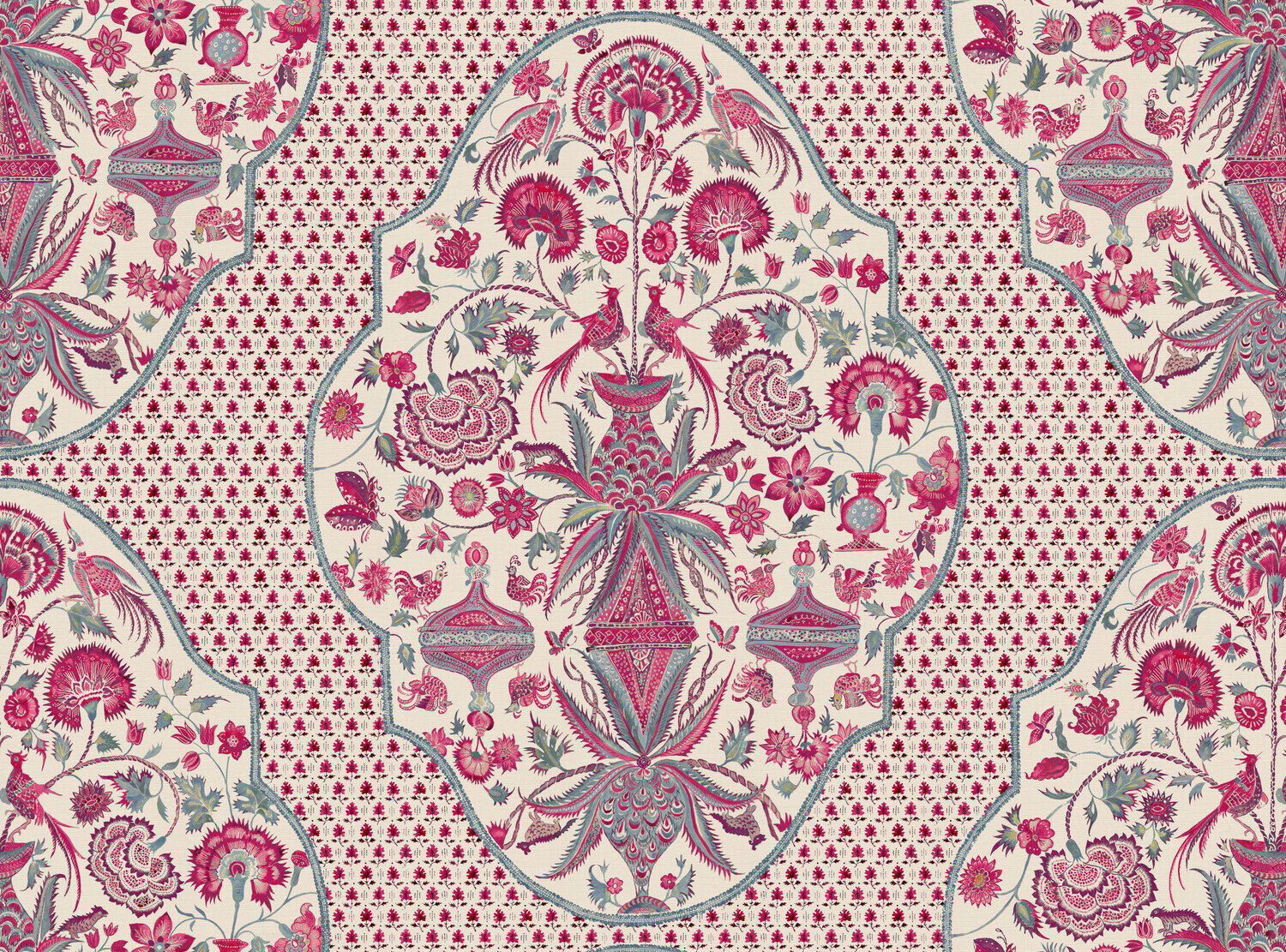 CW: Pinky red and grey blue | BASE: Luxury Linen
