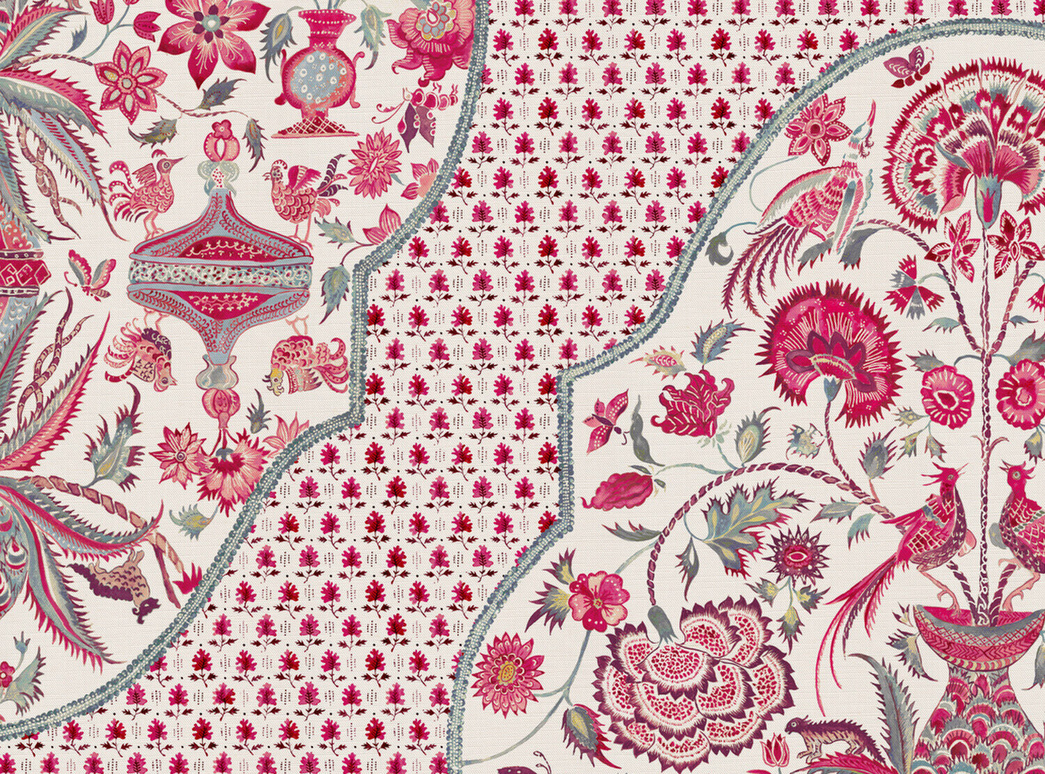 CW: Warm red and grey blue | BASE: Luxury Linen