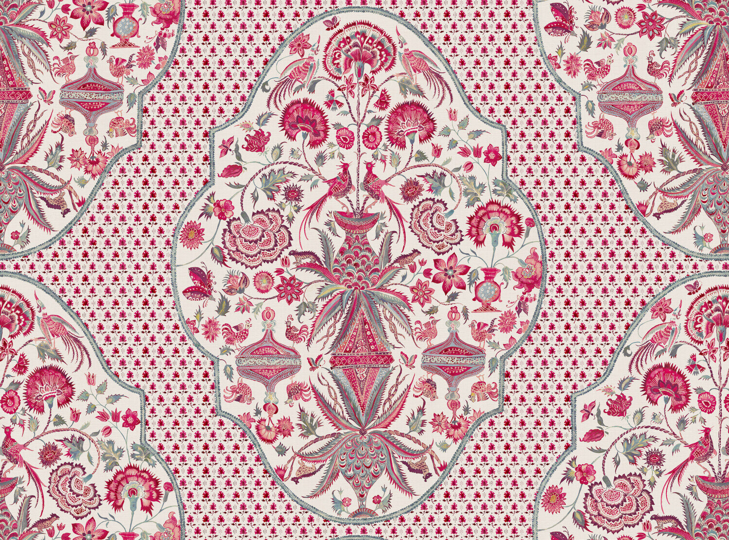 CW: Warm red and grey blue | BASE: Luxury Linen