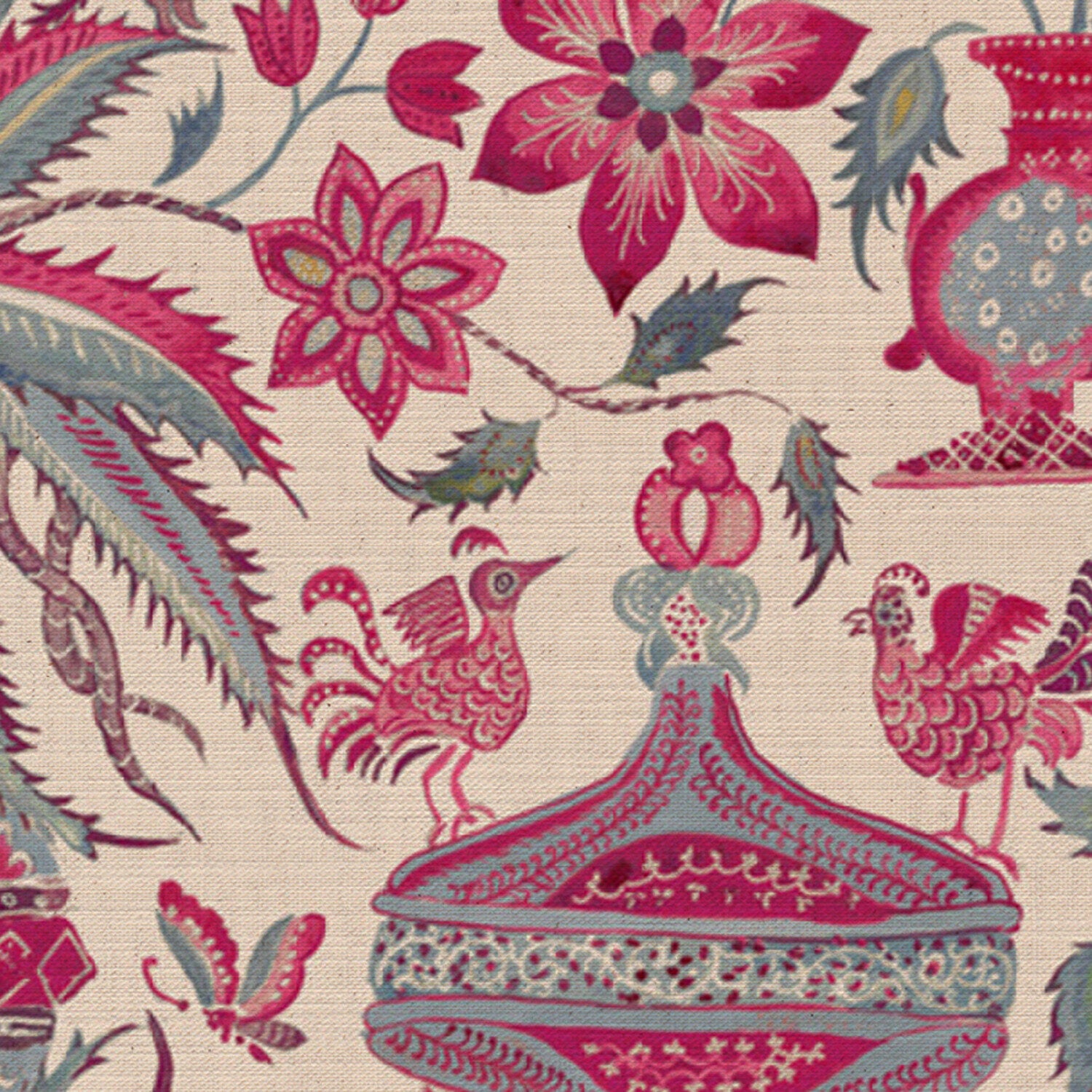 CW: Pinky red and grey blue | BASE: Mercia Linen | HERO