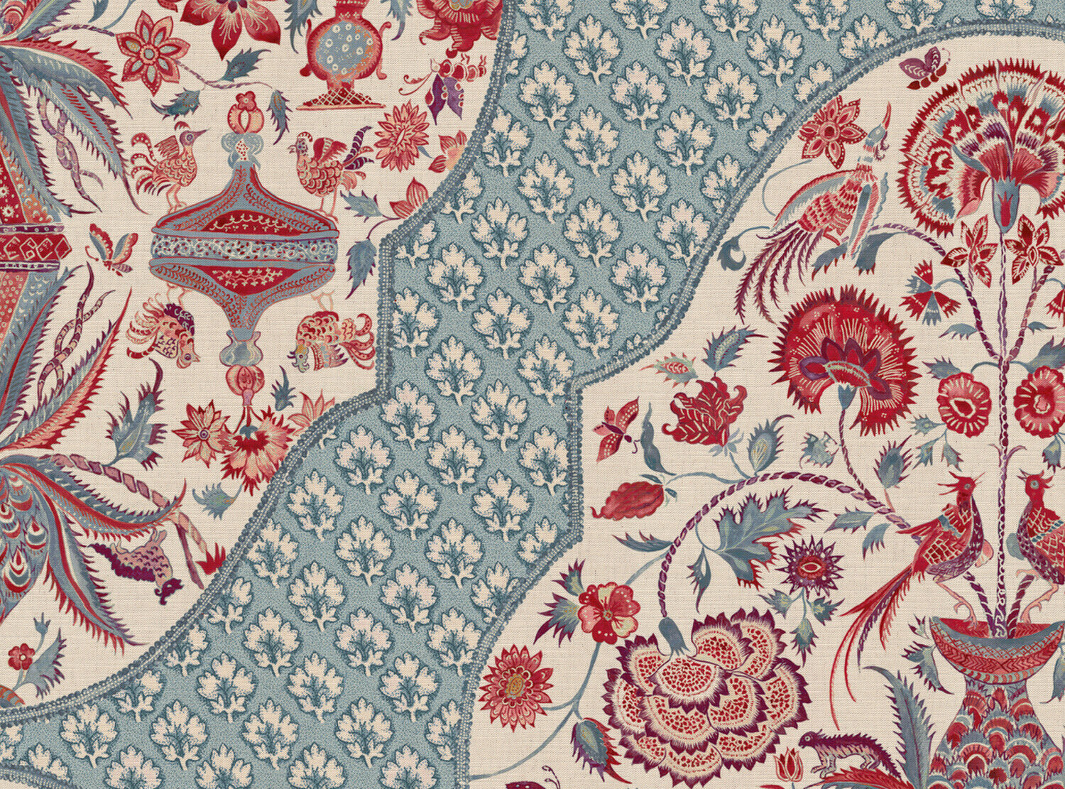 CW: Red and blue with Ella background | BASE: Mercia Linen