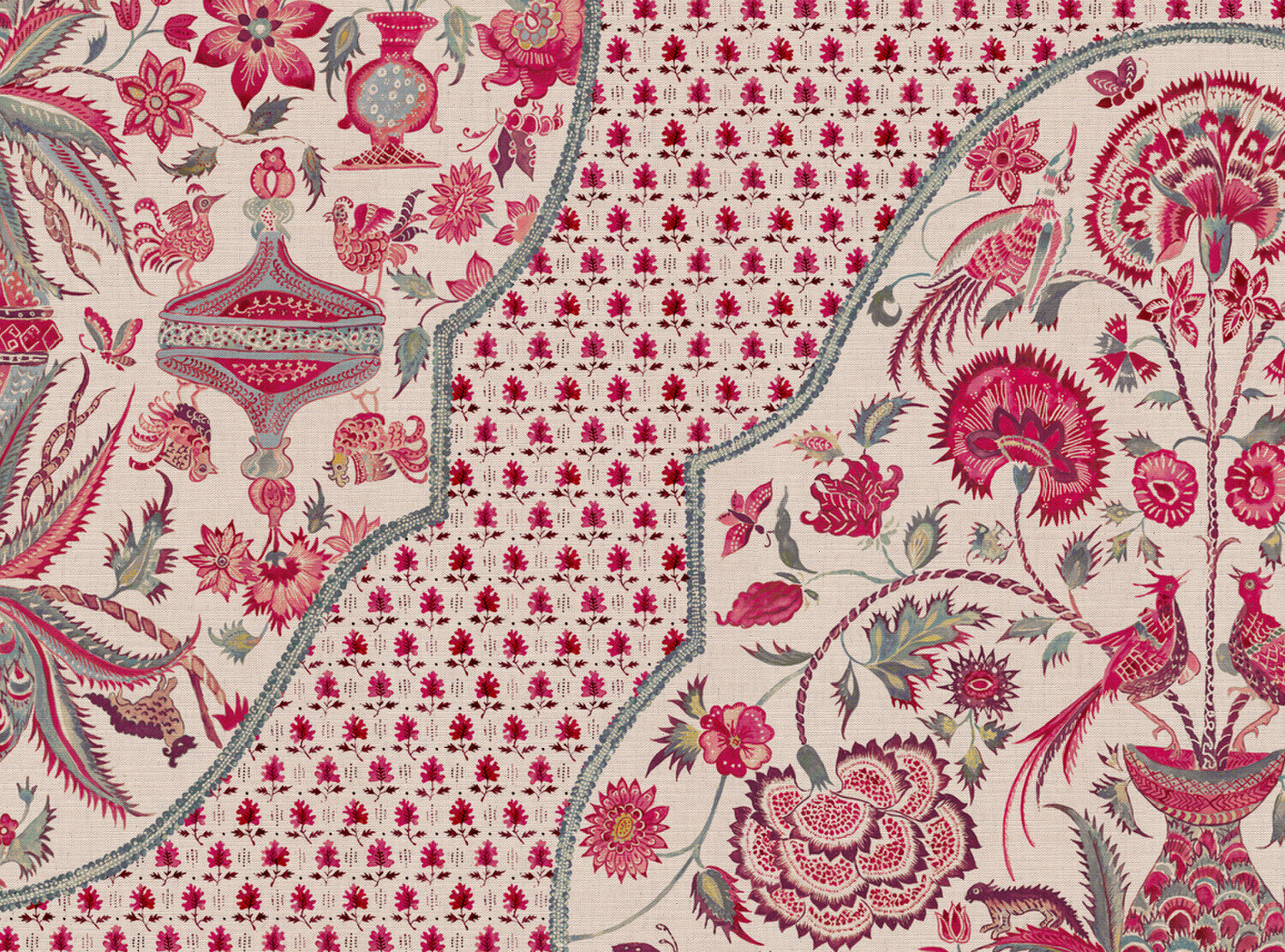 CW: Warm red and grey blue | BASE: Mercia Linen