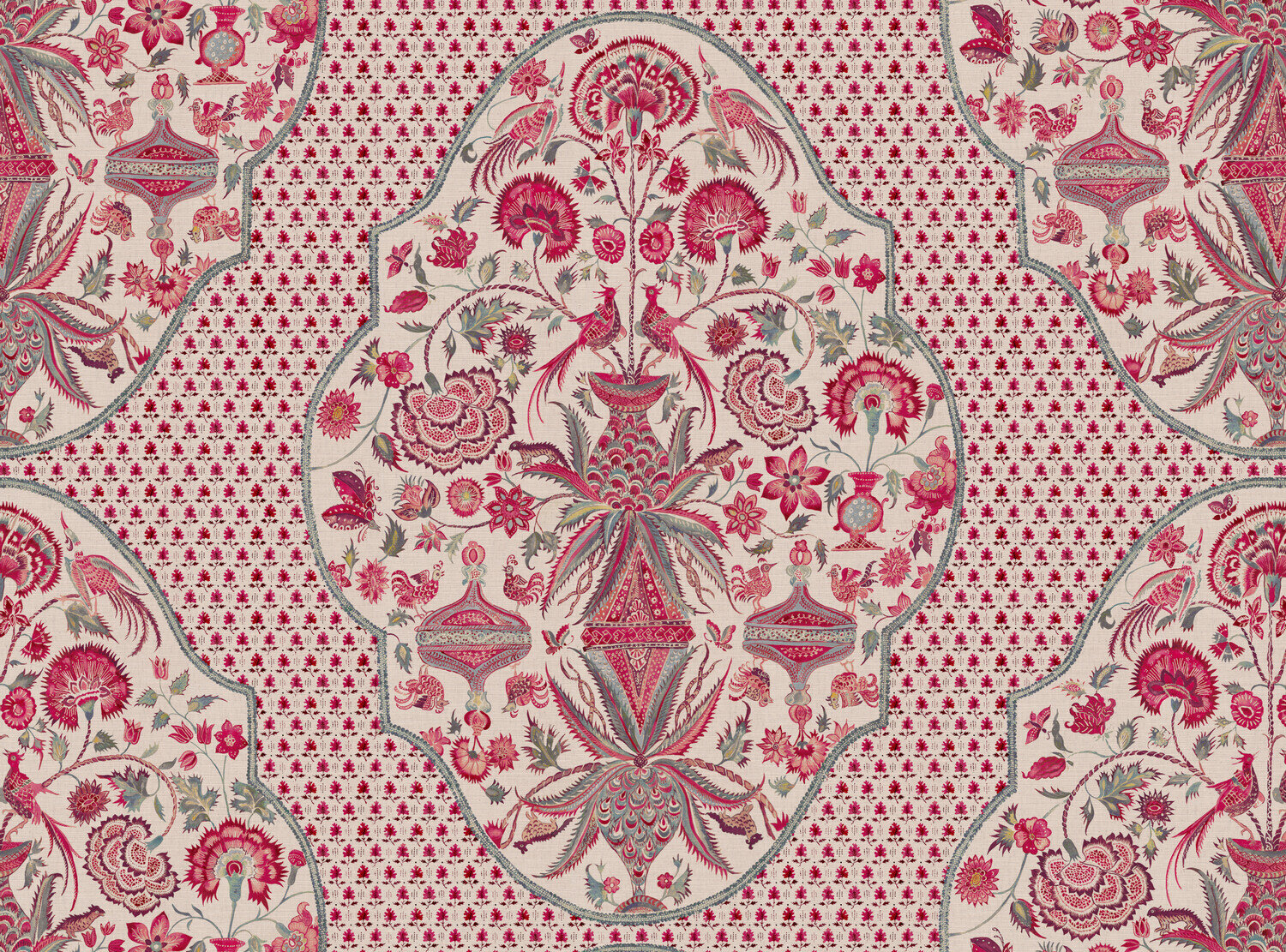 CW: Warm red and grey blue | BASE: Mercia Linen