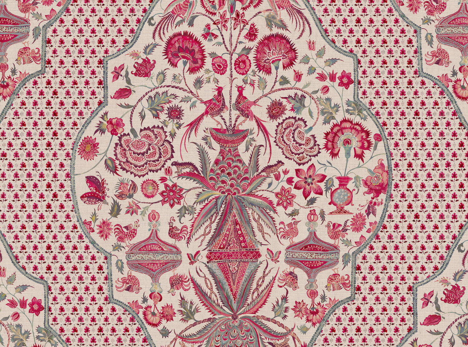 CW: Warm red and grey blue | BASE: Mercia Linen