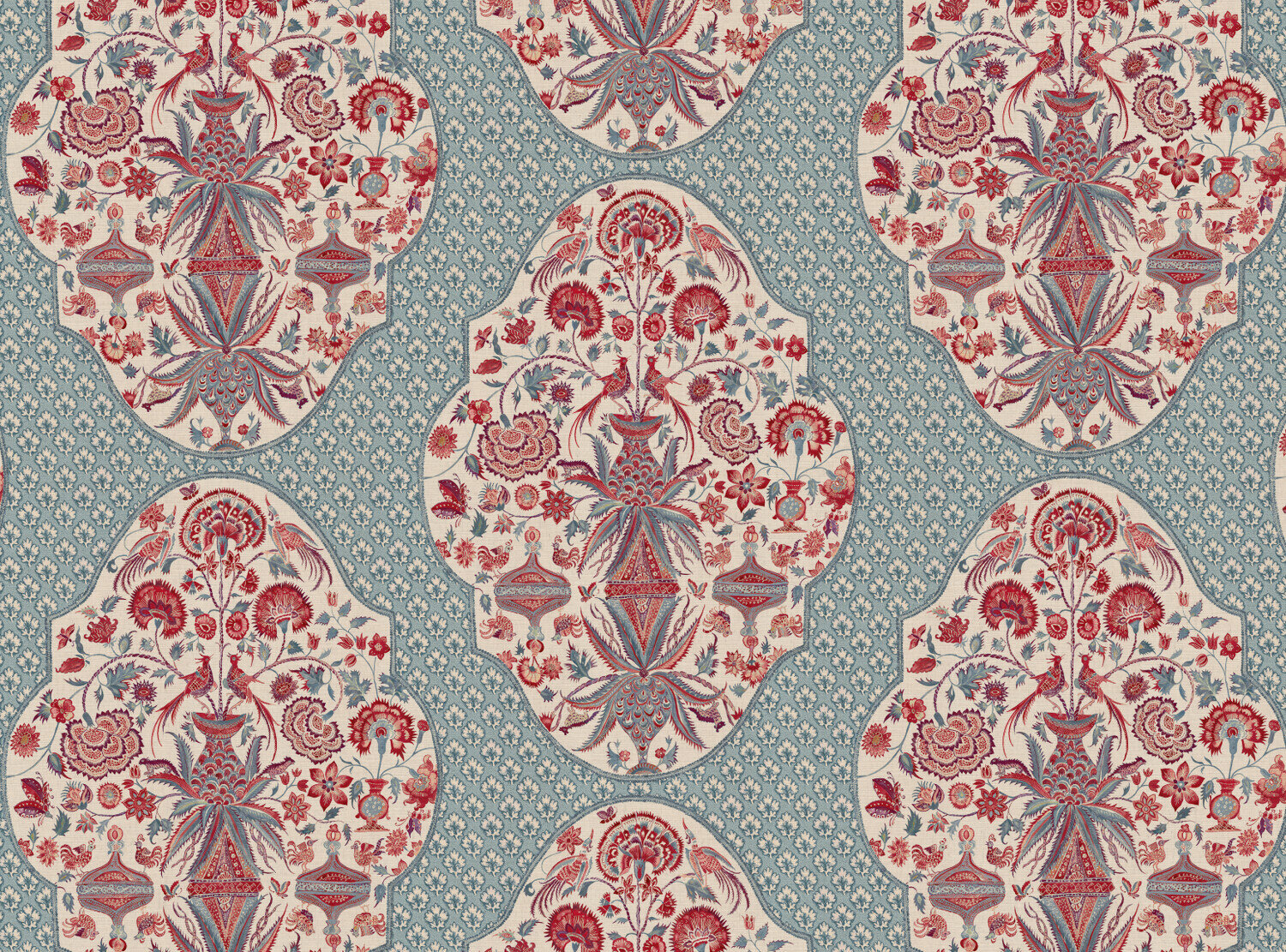 CW: Red and blue with Ella background | BASE: Mercia Linen