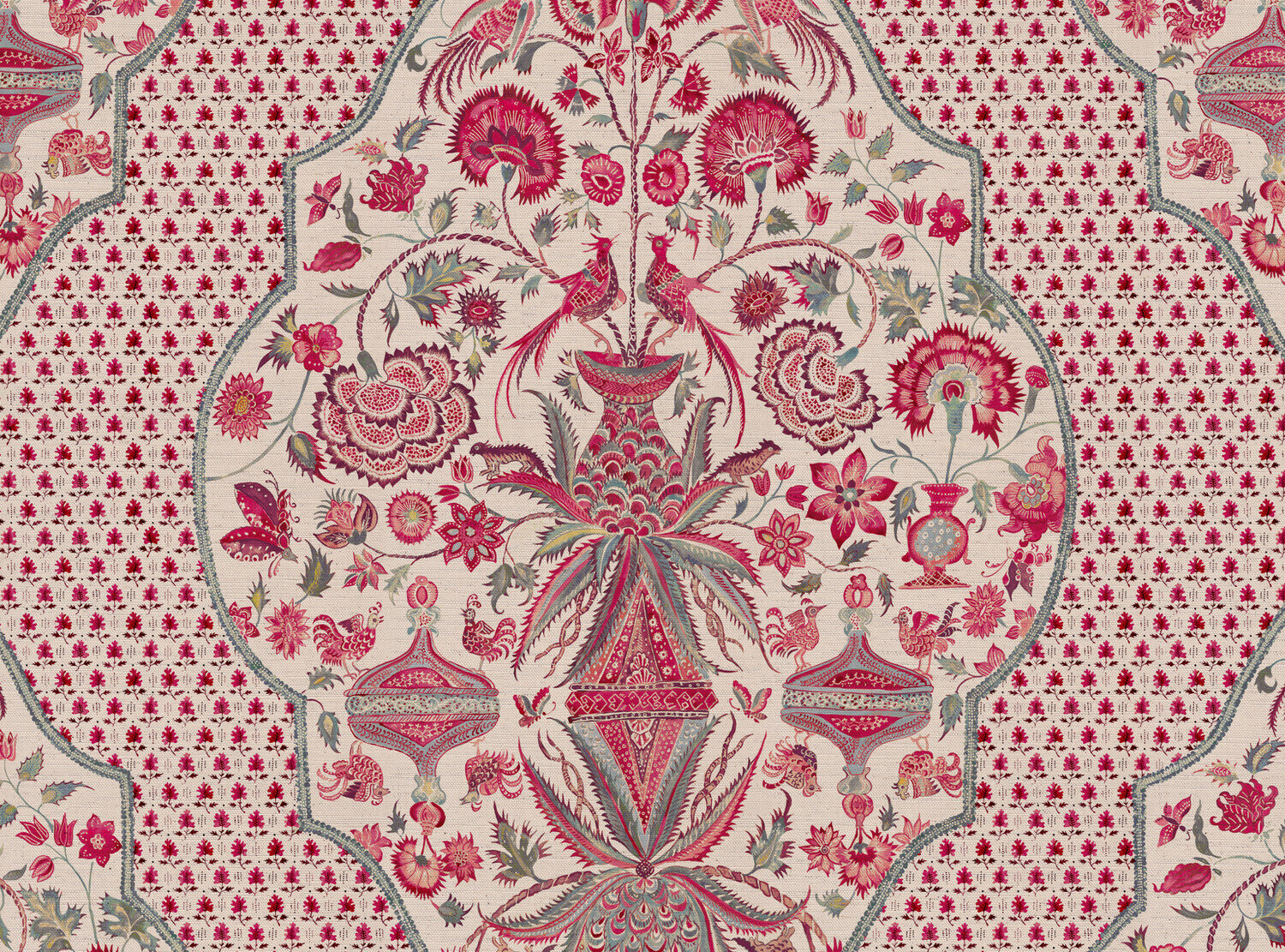 CW: Warm red and grey blue | BASE: Natural Luxury Linen