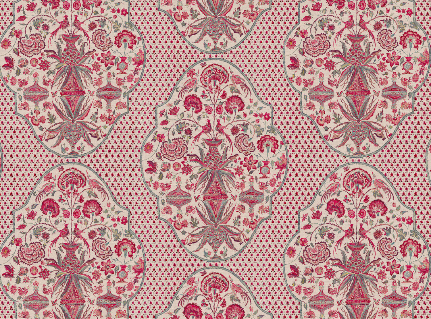 CW: Warm red and grey blue | BASE: Natural Luxury Linen