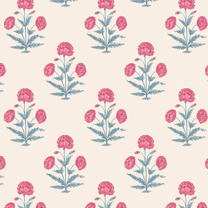 Pinky red and grey blue