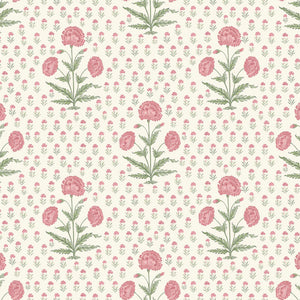 Soft pink and green