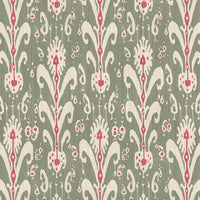 Sage green and red