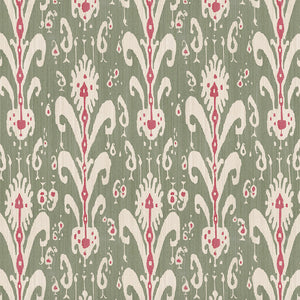 Sage green and red