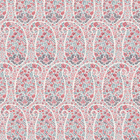 Warm red and grey blue