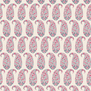 Pinky red and grey blue