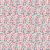 Warm red and grey blue