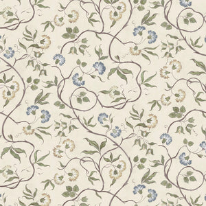 Cream ground blue and green